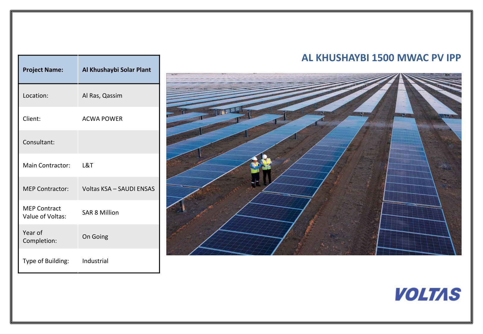 Al Khushaybi Solar Plant